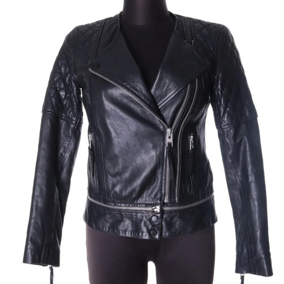 All Saints Leather Jacket - Picture 3 of 8